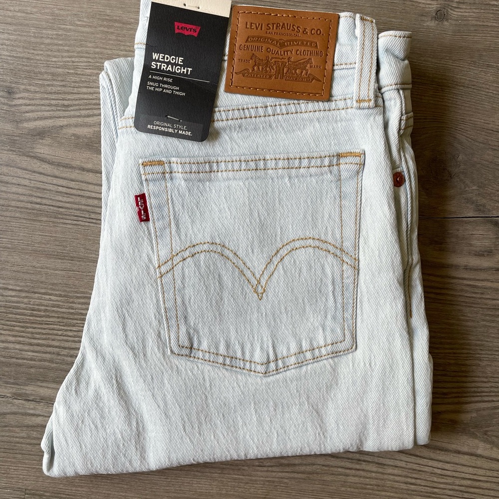 Levi's Blue Straight Leg Jeans Iconic Design